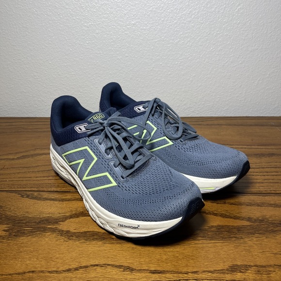 New Balance Fresh Foam X 860v14 Mens Size 9.5 Blue White Running Shoes Sneakers - Picture 6 of 13